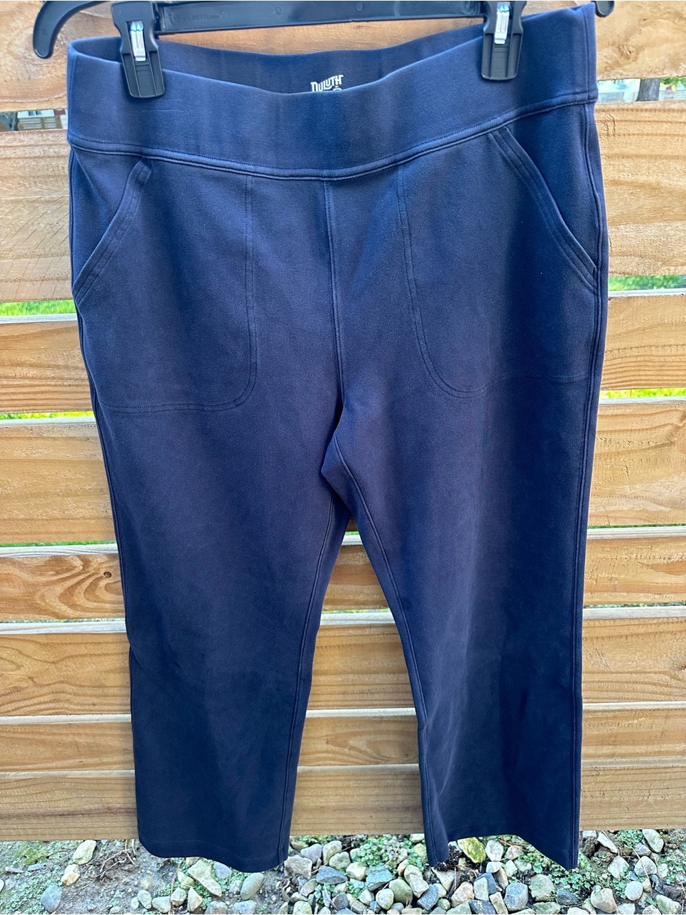 Duluth Trading Co Navy High-Rise Ponte Pants